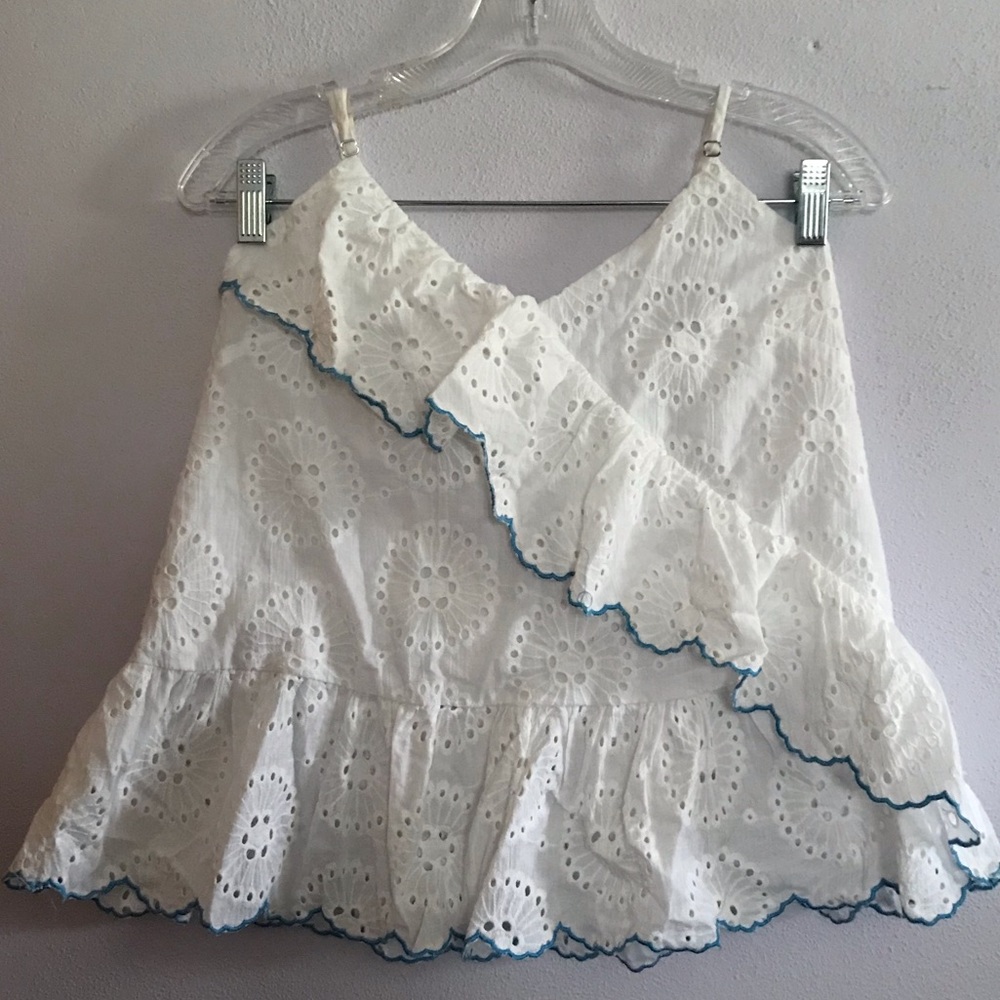 Sugar+Lips. Spaghetti strap frilly shirt. Size XS. - Picture 1 of 3